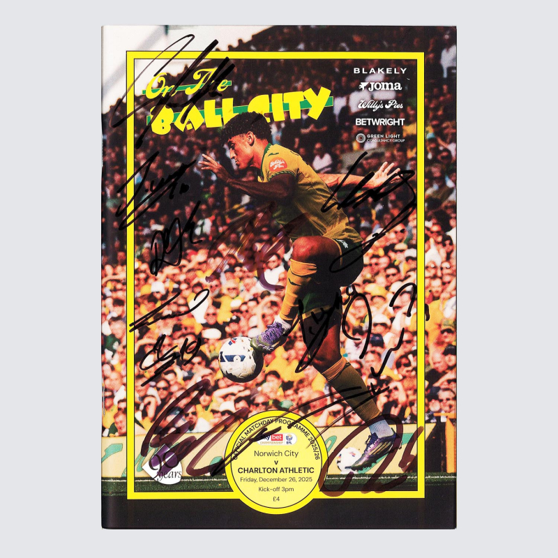 Programme v Charlton Athletic 25/26 - SQUAD SIGNED