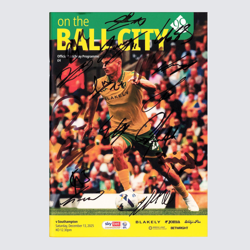 Programme v Southampton 25/26 - SQUAD SIGNED