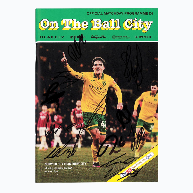Programme v Coventry City 25/26 - SQUAD SIGNED